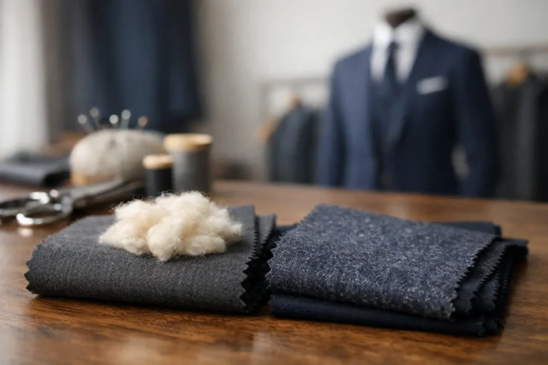 Lână sau amestec pentru costum?